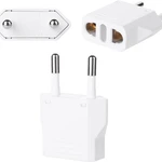 Mining 220V Travel Power Adapter Grounded European Plug - Type E/F Outlet, Adaptor for USA to Europe EU Socket