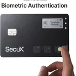 SecuX Shield Bio Crypto Hardware Wallet - Secure Biometric Authentication, Cold Storage Card for NFT, Bitcoin, Ethereum, Cardano, ERC20, BEP20, and More