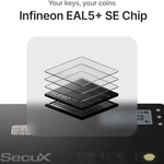 SecuX Shield Bio Crypto Hardware Wallet - Secure Biometric Authentication, Cold Storage Card for NFT, Bitcoin, Ethereum, Cardano, ERC20, BEP20, and More
