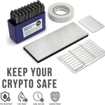 ImpressSeed Wallet Seed Key Backup - Silver Aluminum Plate Stamping KIT