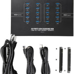 Bitcoin Merch 20 Port USB Hub for Compac F and other USB Miners 200w