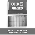 ColdTi: Cryptocurrency Seed Storage (Double Plate)