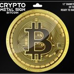 Bitcoin Merch® - Bitcoin Crypto UV-Coated Metal Sign