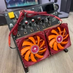 Bitcoin Merch® - NerdQaxe++ / NerdOCTaxe Full Copper Heatsink Upgrade with Fan